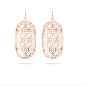 NWOT KENDRA SCOTT DANIELLE FILIGREE ROSE GOLD